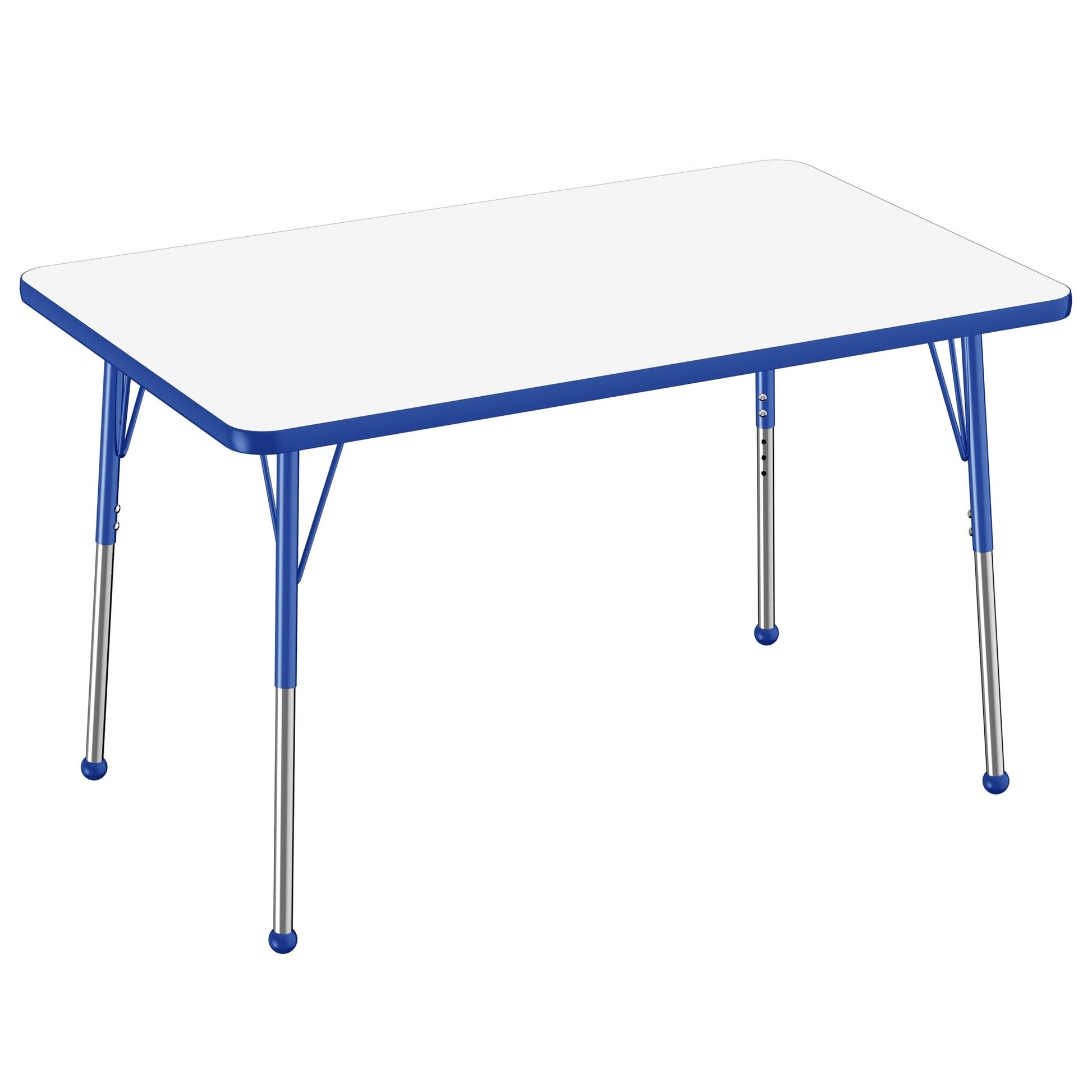 FDP 30" x 48" Rectangle Dry - Erase Activity Table with Adjustable Standard Ball Glide Legs (FDP - 10173 - XX) - SchoolOutlet