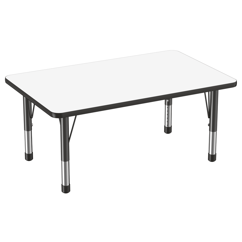 FDP 30" x 48" Rectangle Dry - Erase Activity Table with Adjustable Chunky Legs (FDP - 10174 - XX) - SchoolOutlet
