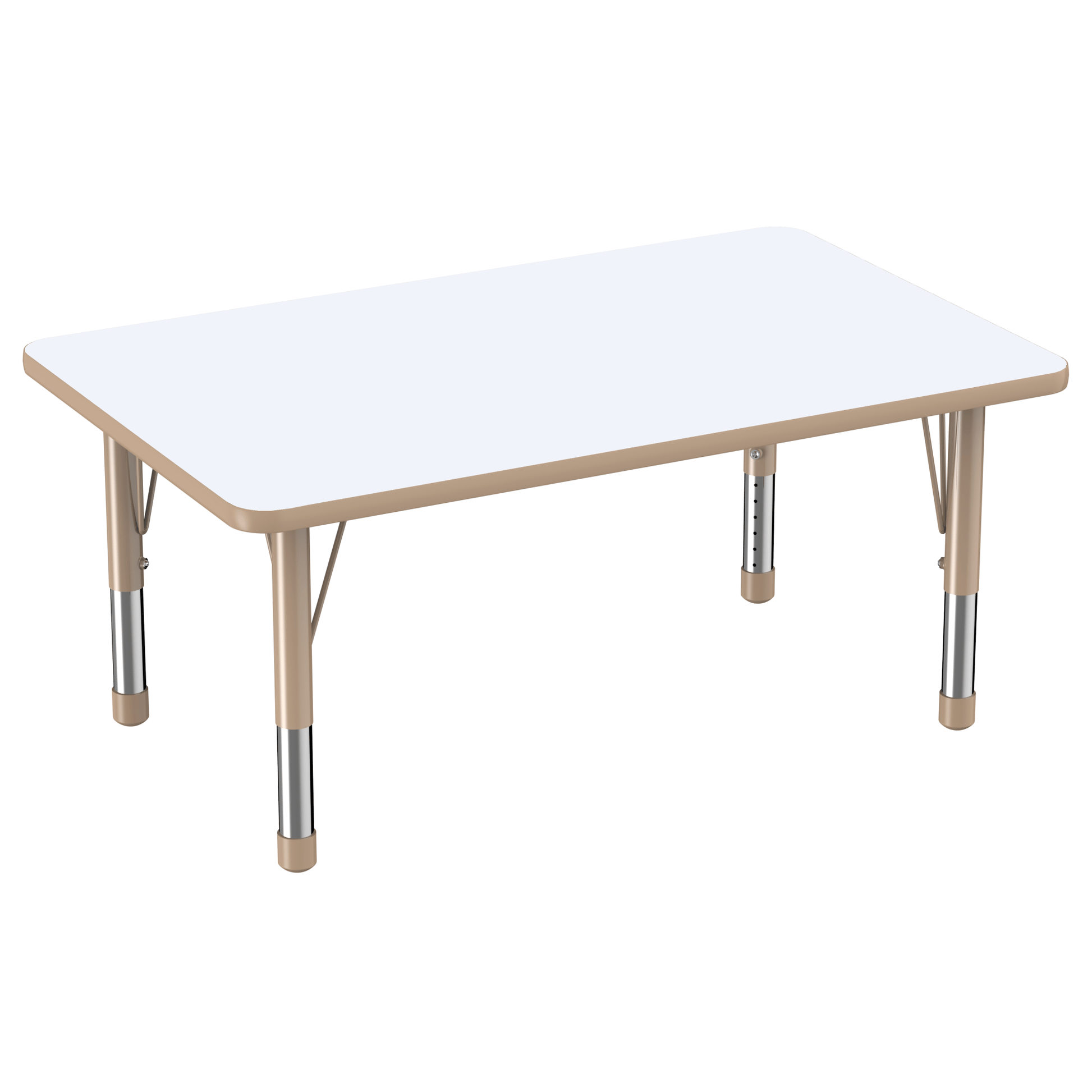 FDP 30" x 48" Rectangle Dry - Erase Activity Table with Adjustable Chunky Legs (FDP - 10174 - XX) - SchoolOutlet