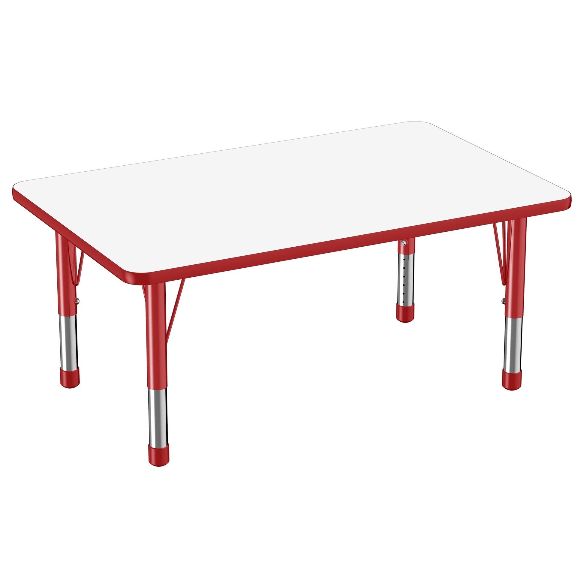 FDP 30" x 48" Rectangle Dry - Erase Activity Table with Adjustable Chunky Legs (FDP - 10174 - XX) - SchoolOutlet