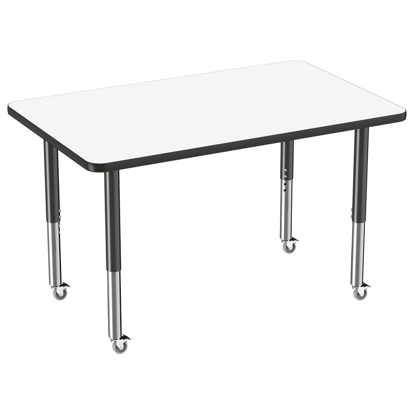 FDP 30" x 48" Rectangle Dry - Erase Activity Table with Adjustable Super Legs (FDP - 10175 - XX) - SchoolOutlet