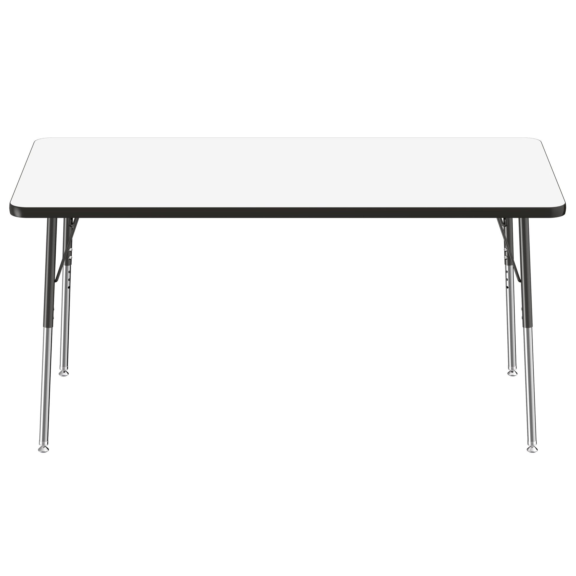 FDP 30" x 60" Rectangle Dry - Erase Activity Table with Adjustable Standard Swivel Glide Legs (FDP - 10176 - XX) - SchoolOutlet