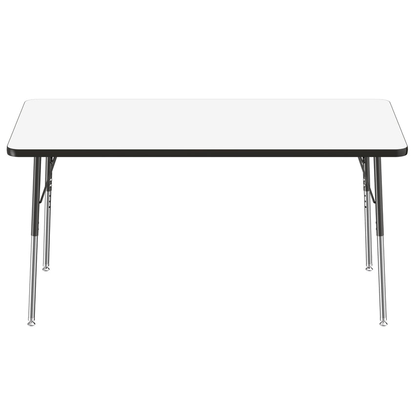 FDP 30" x 60" Rectangle Dry - Erase Activity Table with Adjustable Standard Swivel Glide Legs (FDP - 10176 - XX) - SchoolOutlet