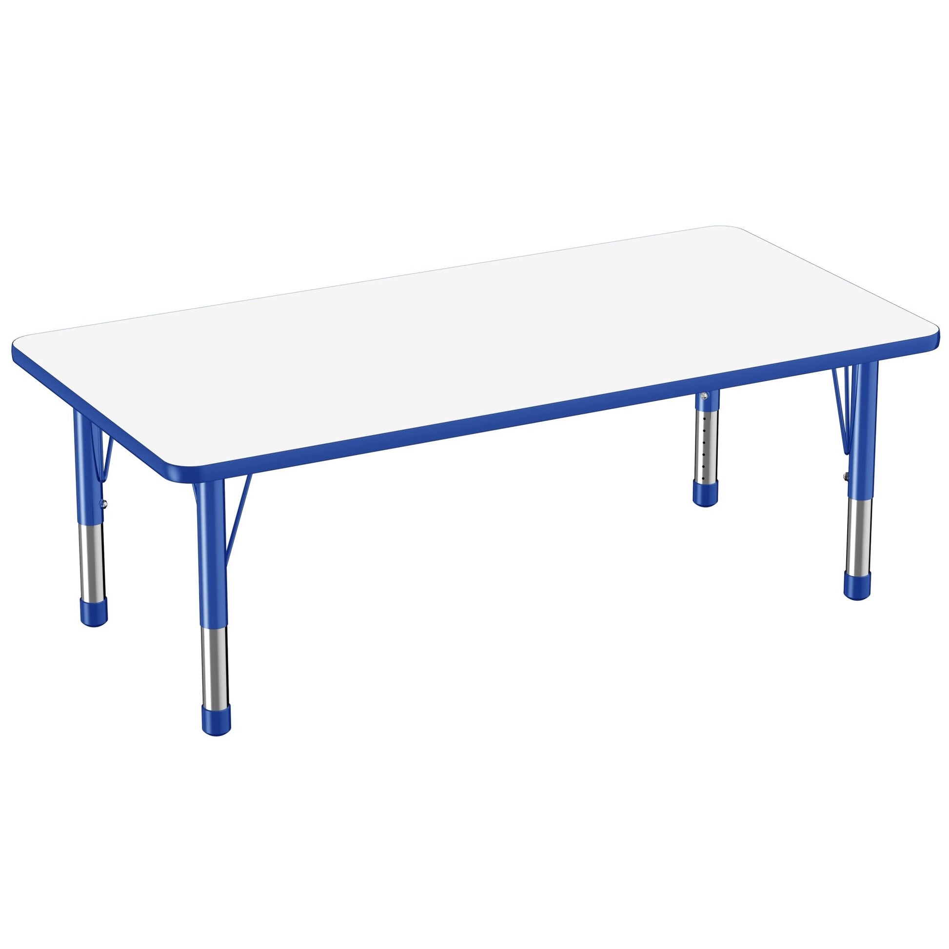 FDP 30" x 60" Rectangle Dry - Erase Activity Table with Adjustable Chunky Legs (FDP - 10178 - XX) - SchoolOutlet