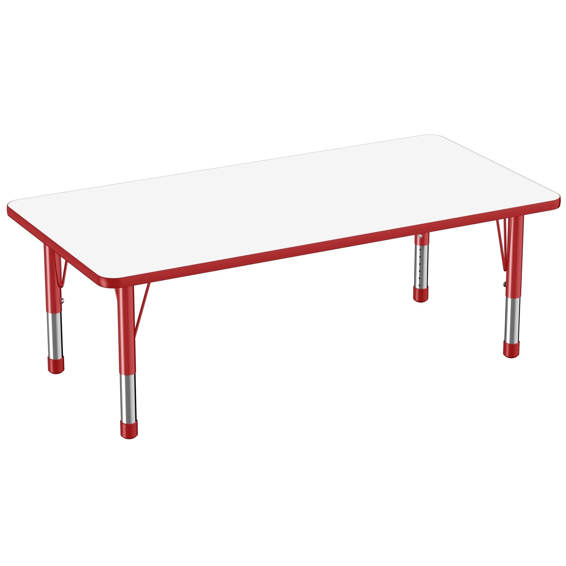 FDP 30" x 60" Rectangle Dry - Erase Activity Table with Adjustable Chunky Legs (FDP - 10178 - XX) - SchoolOutlet
