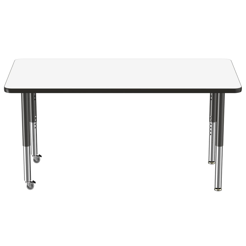 FDP 30" x 60" Rectangle Dry - Erase Activity Table with Adjustable Super Legs (FDP - 10179 - XX) - SchoolOutlet