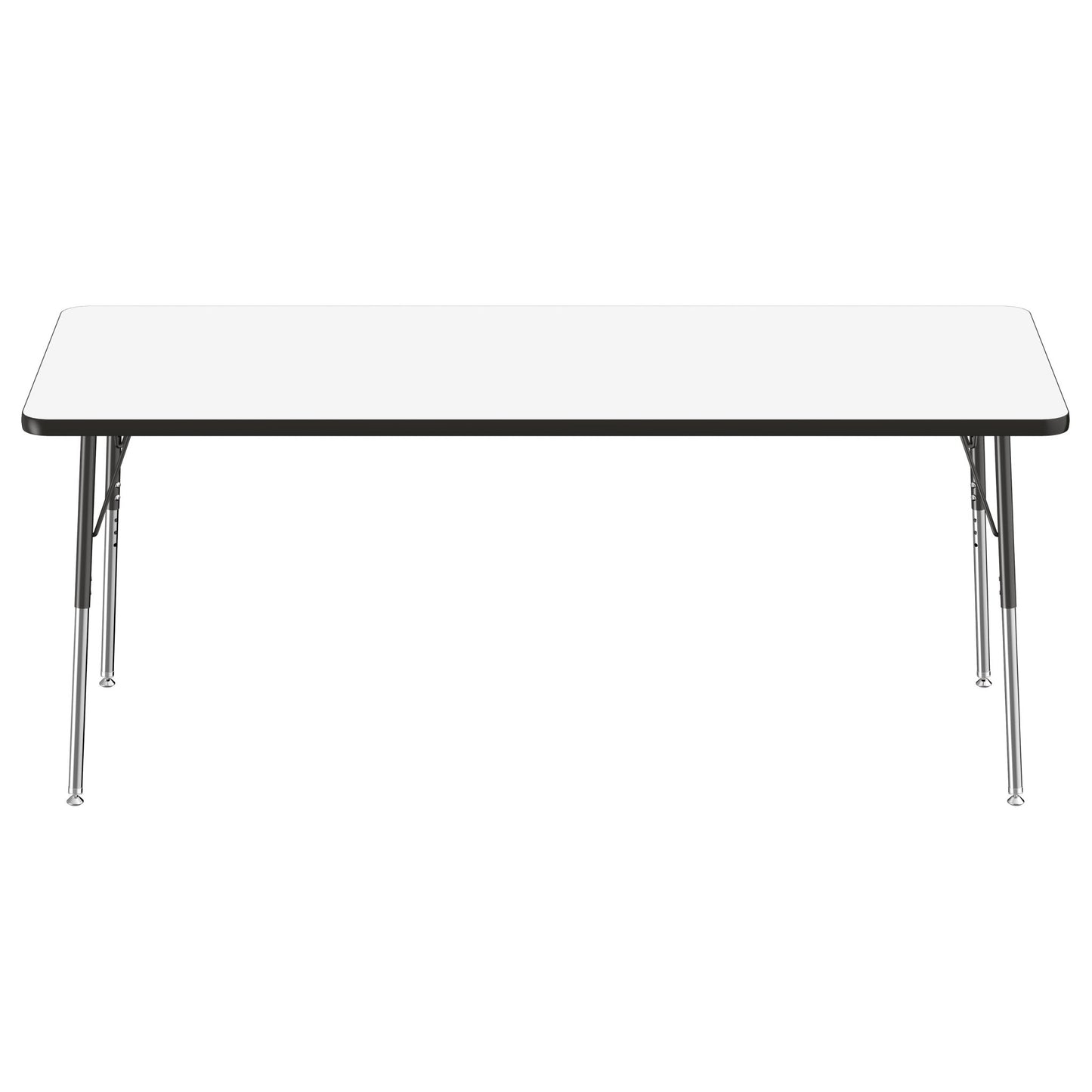 FDP 30" x 72" Rectangle Dry - Erase Activity Table with Adjustable Standard Swivel Glide Legs (FDP - 10180 - XX) - SchoolOutlet