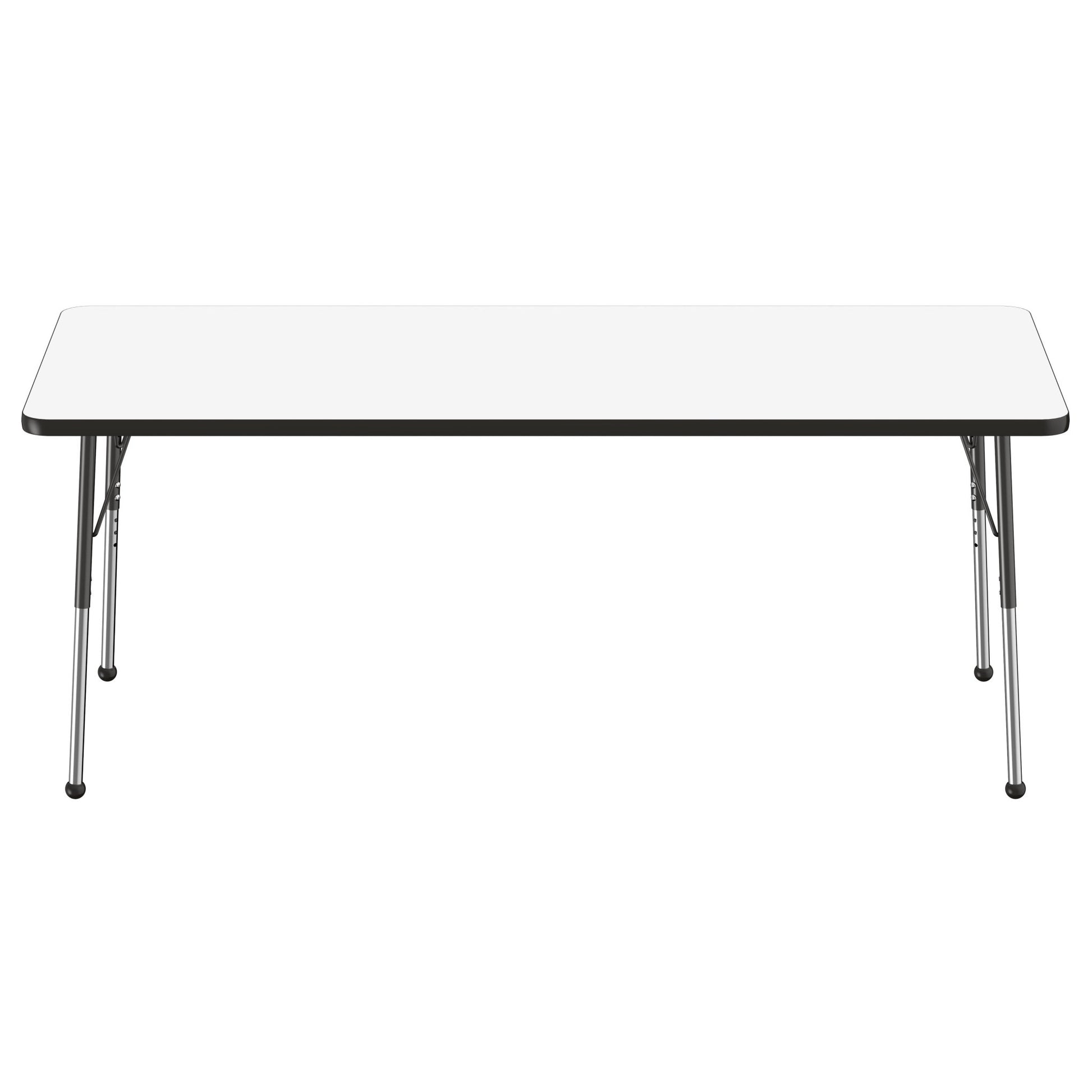FDP 30" x 72" Rectangle Dry - Erase Activity Table with Adjustable Standard Ball Glide Legs (FDP - 10181 - XX) - SchoolOutlet