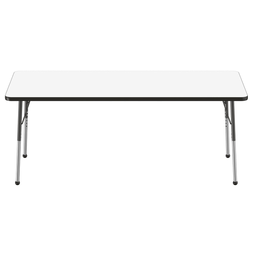 FDP 30" x 72" Rectangle Dry - Erase Activity Table with Adjustable Standard Ball Glide Legs (FDP - 10181 - XX) - SchoolOutlet
