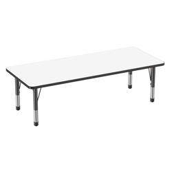 FDP 30" x 72" Rectangle Dry-Erase Activity Table with Adjustable Chunky Legs (FDP-10182-XX)
