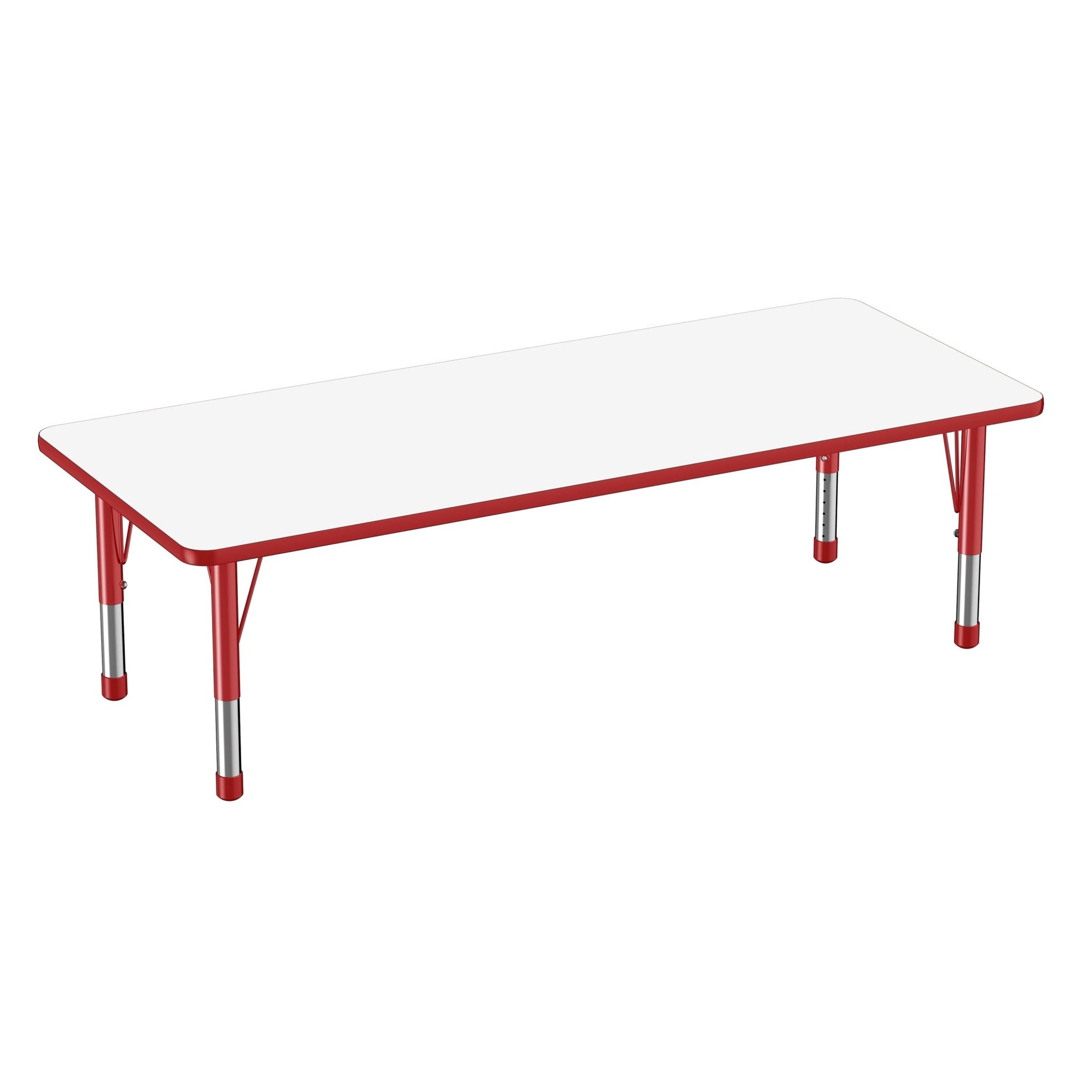FDP 30" x 72" Rectangle Dry - Erase Activity Table with Adjustable Chunky Legs (FDP - 10182 - XX) - SchoolOutlet