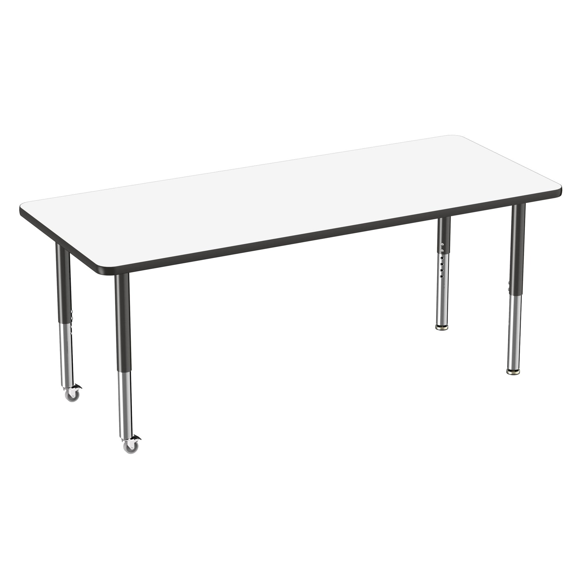 FDP 30" x 72" Rectangle Dry - Erase Activity Table with Adjustable Super Legs (FDP - 10183 - XX) - SchoolOutlet