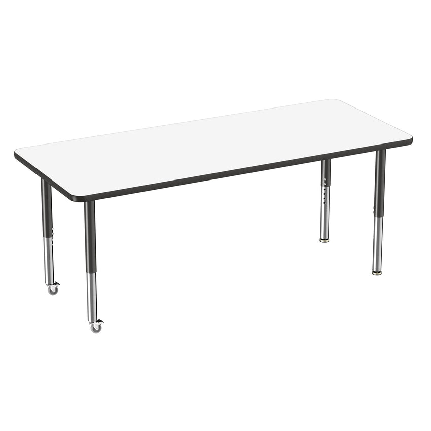 FDP 30" x 72" Rectangle Dry - Erase Activity Table with Adjustable Super Legs (FDP - 10183 - XX) - SchoolOutlet