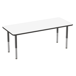 FDP 30" x 72" Rectangle Dry-Erase Activity Table with Adjustable Super Legs (FDP-10183-XX)
