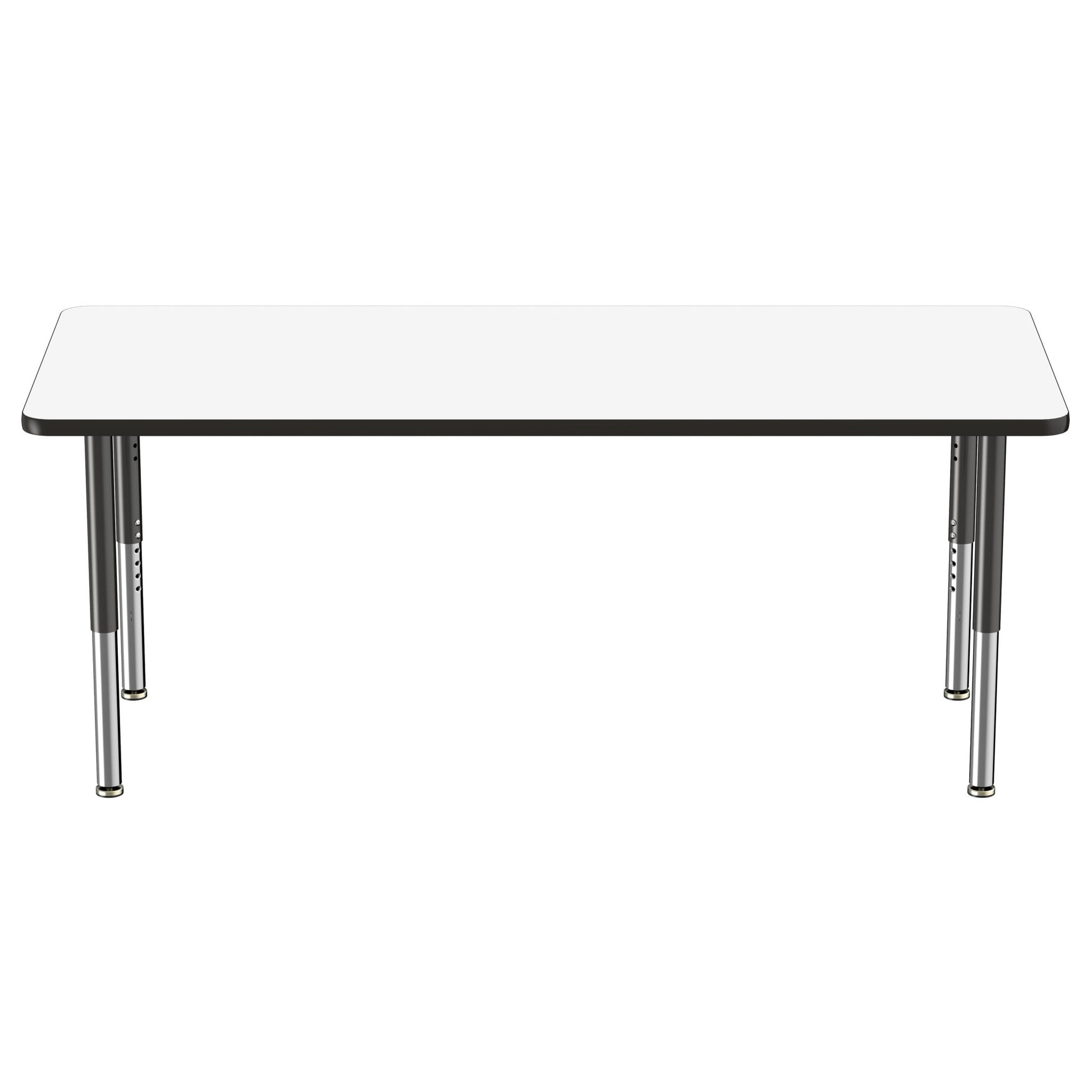 FDP 30" x 72" Rectangle Dry - Erase Activity Table with Adjustable Super Legs (FDP - 10183 - XX) - SchoolOutlet