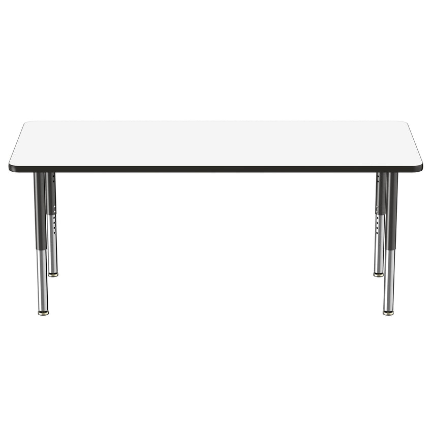 FDP 30" x 72" Rectangle Dry - Erase Activity Table with Adjustable Super Legs (FDP - 10183 - XX) - SchoolOutlet