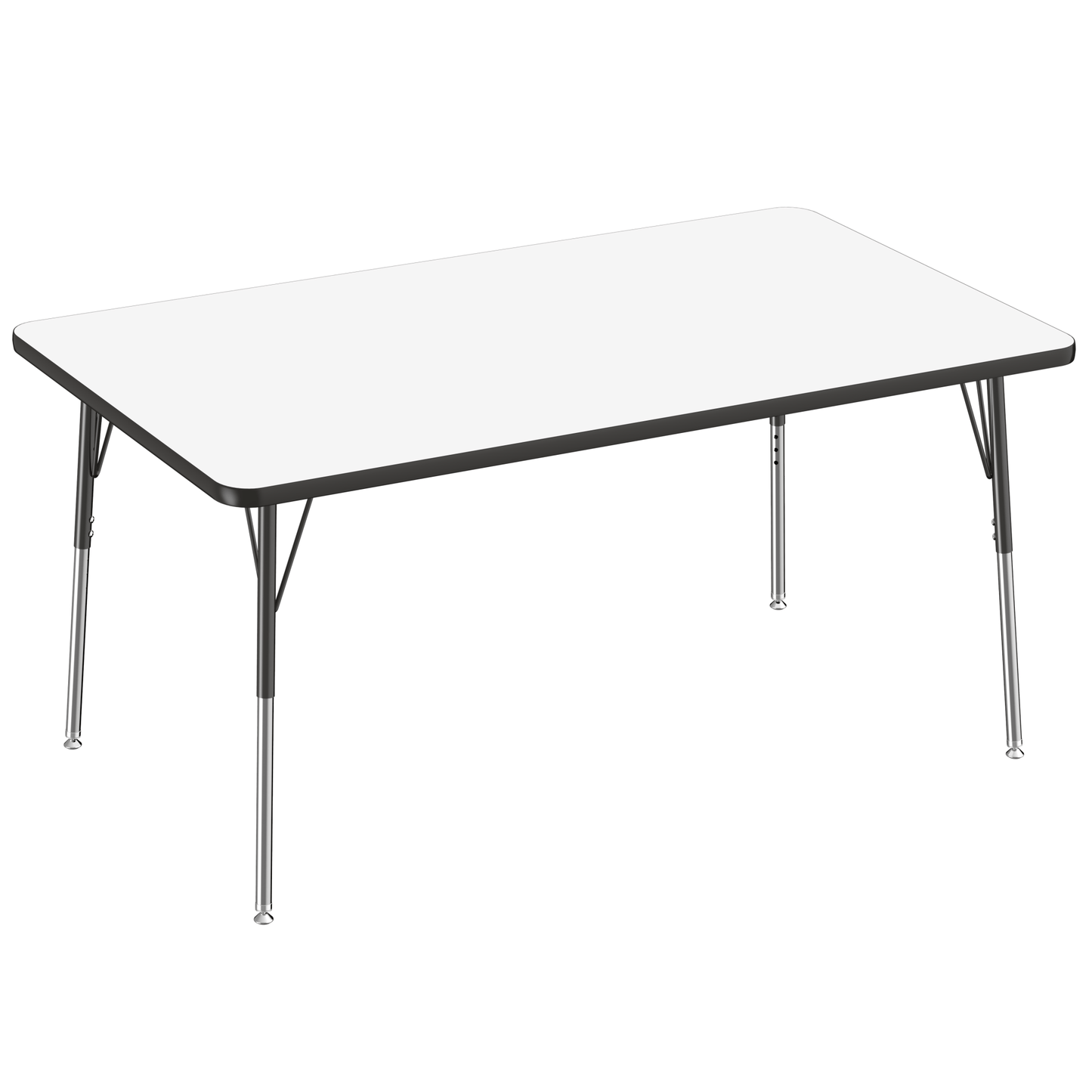 FDP 36" x 60" Rectangle Dry - Erase Activity Table with Adjustable Standard Swivel Glide Legs (FDP - 10184 - XX) - SchoolOutlet