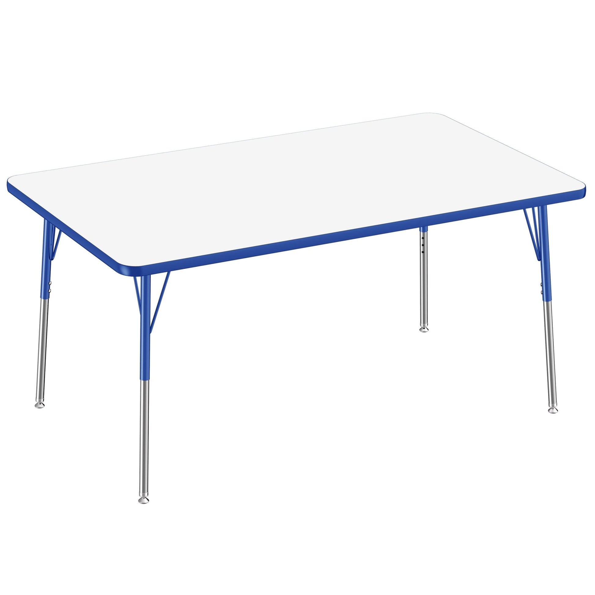 FDP 36" x 60" Rectangle Dry - Erase Activity Table with Adjustable Standard Swivel Glide Legs (FDP - 10184 - XX) - SchoolOutlet