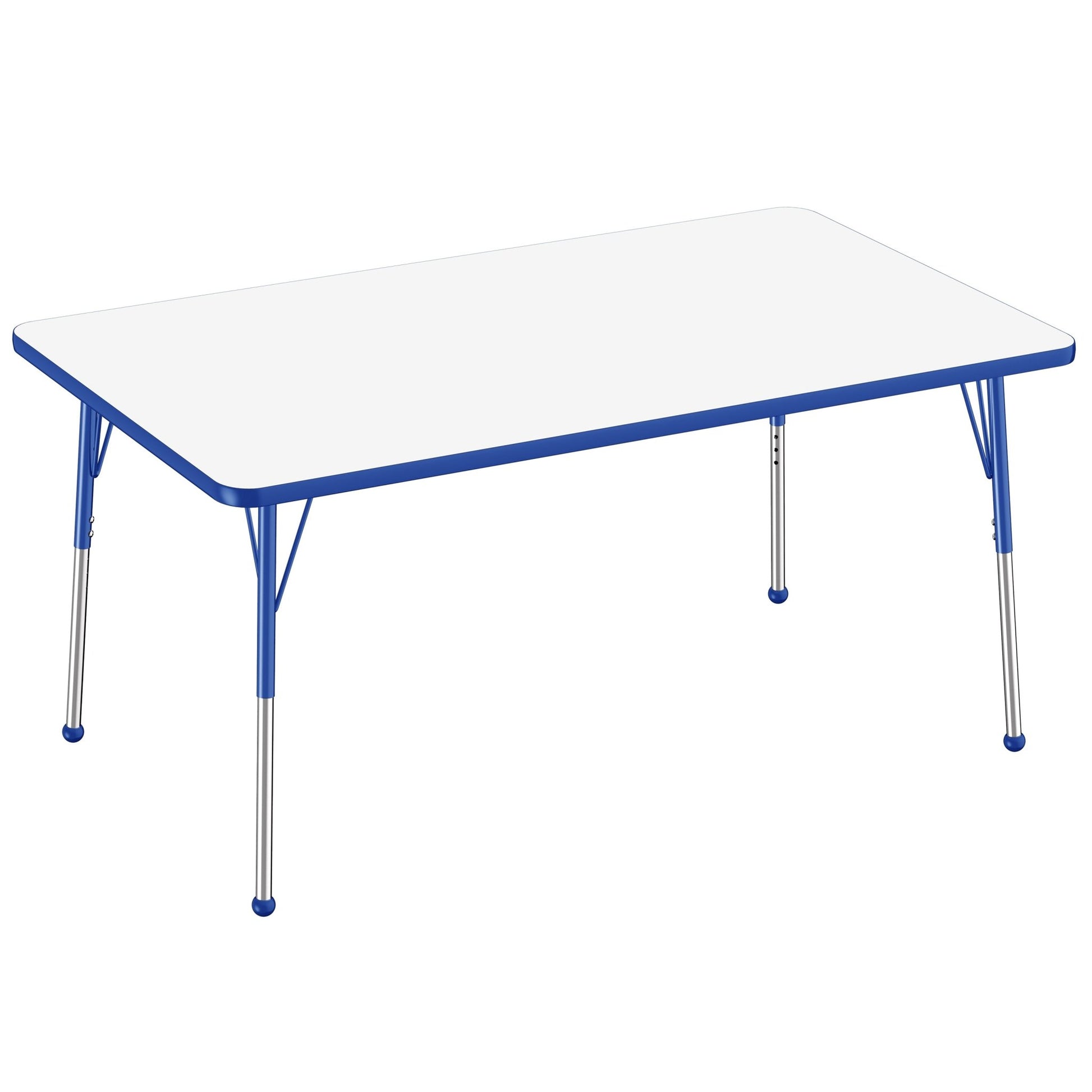 FDP 36" x 60" Rectangle Dry - Erase Activity Table with Adjustable Standard Ball Glide Legs (FDP - 10185 - XX) - SchoolOutlet