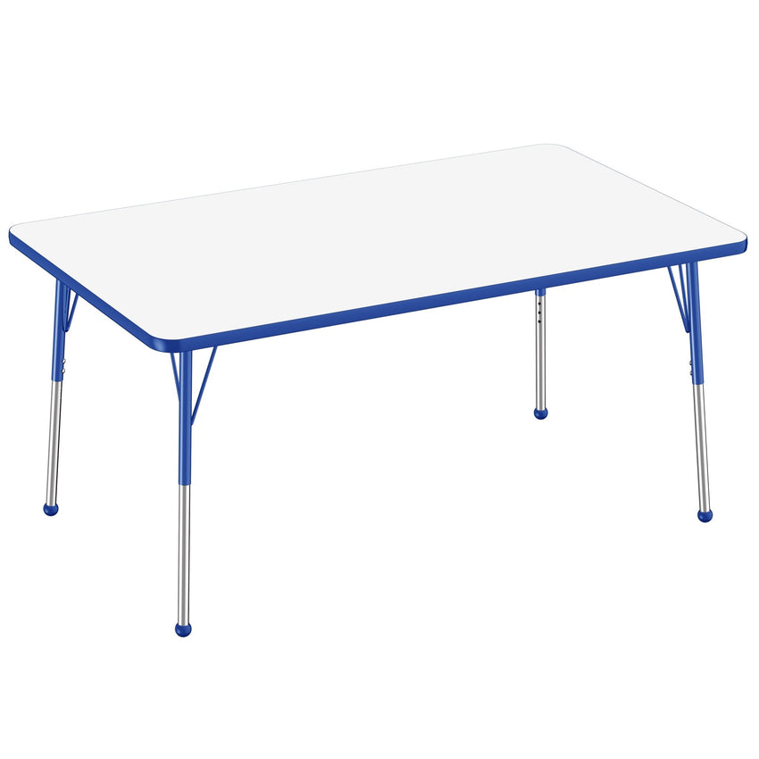 FDP 36" x 60" Rectangle Dry - Erase Activity Table with Adjustable Standard Ball Glide Legs (FDP - 10185 - XX) - SchoolOutlet