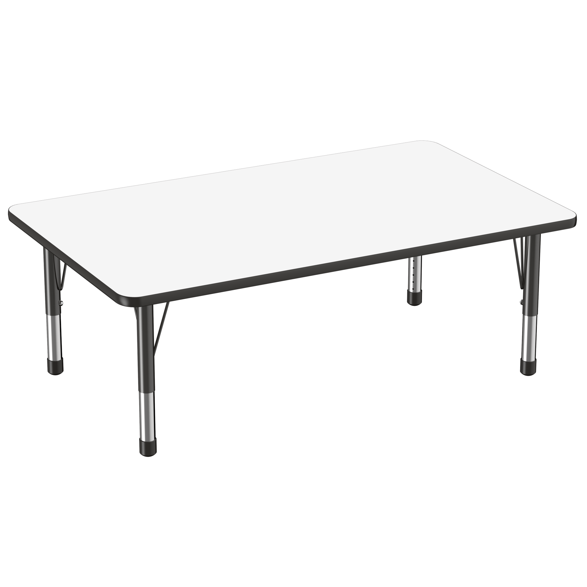 FDP 36" x 60" Rectangle Dry - Erase Activity Table with Adjustable Chunky Legs (FDP - 10186 - XX) - SchoolOutlet