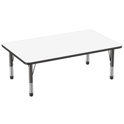 FDP 36" x 60" Rectangle Dry-Erase Activity Table with Adjustable Chunky Legs (FDP-10186-XX)