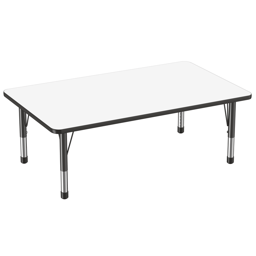 FDP 36" x 60" Rectangle Dry - Erase Activity Table with Adjustable Chunky Legs (FDP - 10186 - XX) - SchoolOutlet