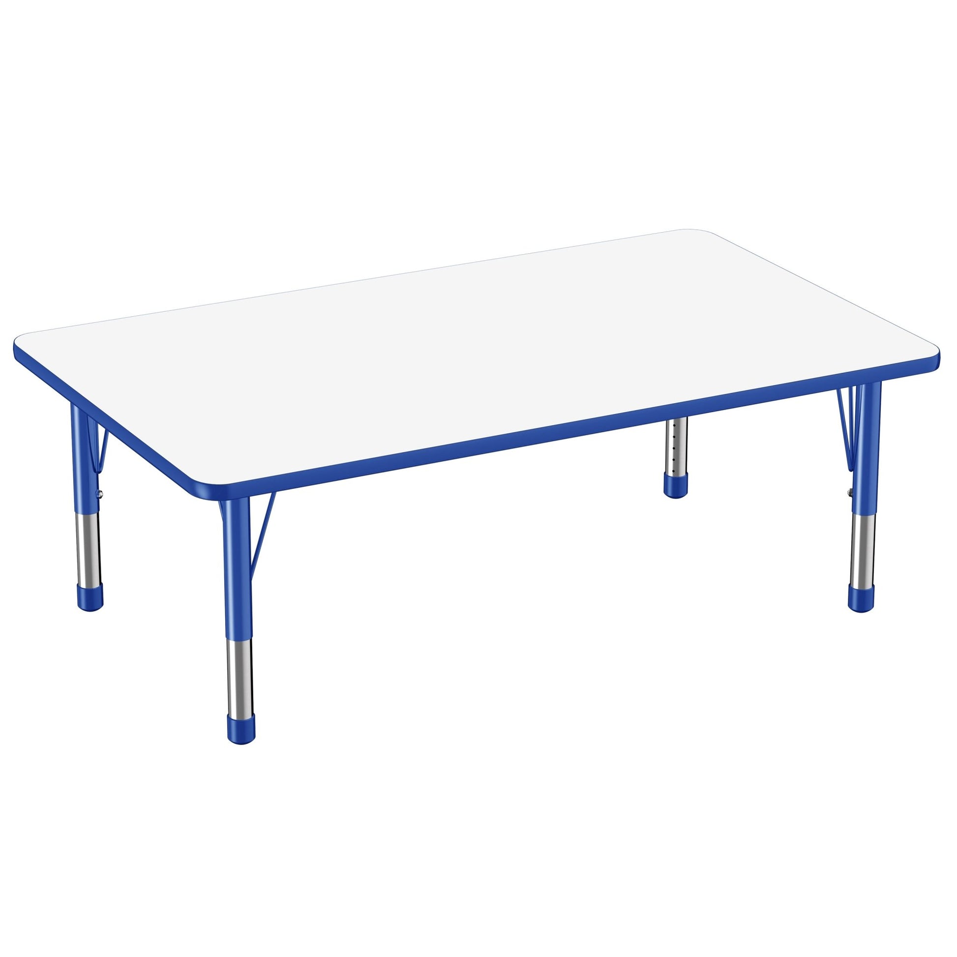 FDP 36" x 60" Rectangle Dry - Erase Activity Table with Adjustable Chunky Legs (FDP - 10186 - XX) - SchoolOutlet