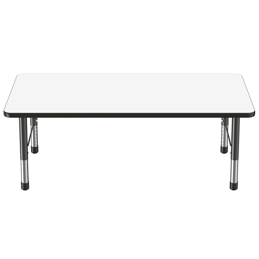FDP 36" x 60" Rectangle Dry - Erase Activity Table with Adjustable Chunky Legs (FDP - 10186 - XX) - SchoolOutlet