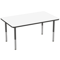 FDP 36" x 60" Rectangle Dry-Erase Activity Table with Adjustable Super Legs (FDP-10187-XX)