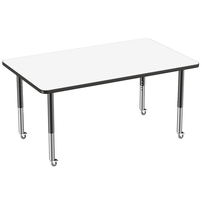 FDP 36" x 60" Rectangle Dry - Erase Activity Table with Adjustable Super Legs (FDP - 10187 - XX) - SchoolOutlet