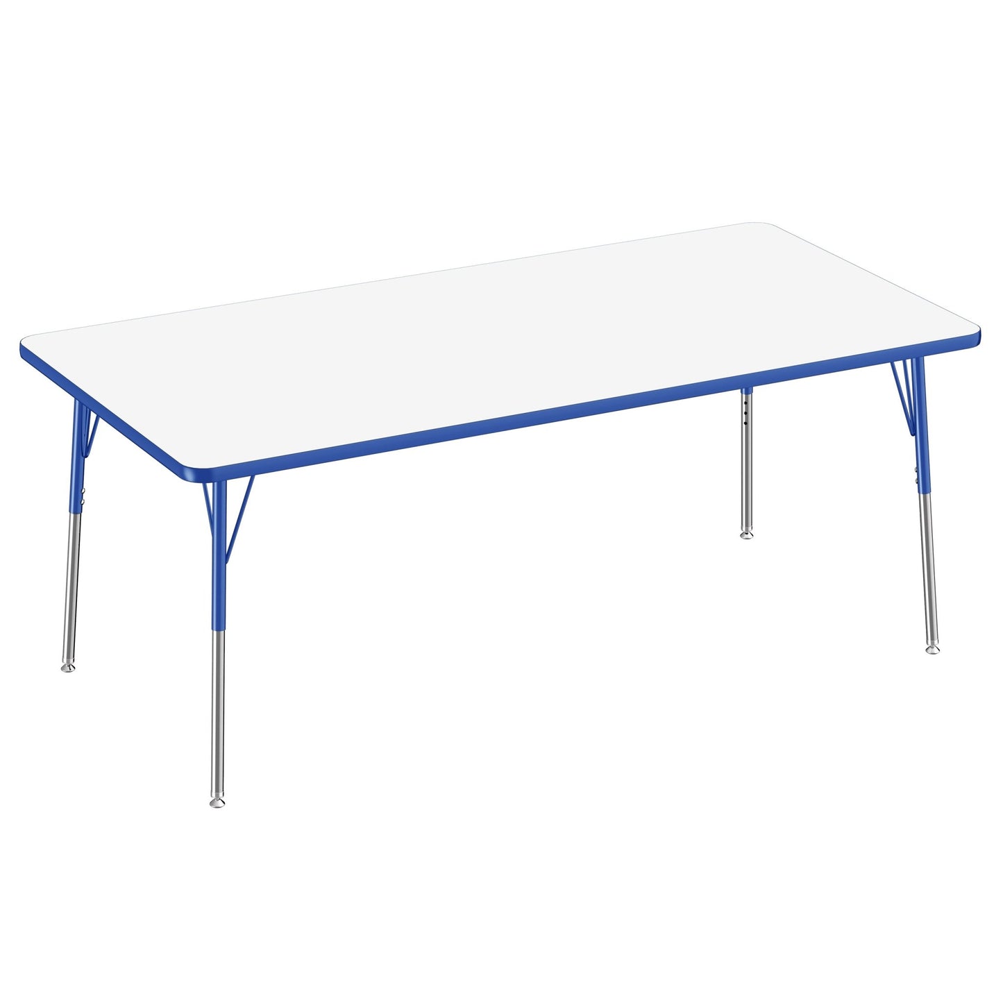 FDP 36" x 72" Rectangle Dry - Erase Activity Table with Adjustable Standard Swivel Glide Legs (FDP - 10188 - XX) - SchoolOutlet