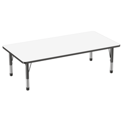 FDP 36" x 72" Rectangle Dry-Erase Activity Table with Adjustable Chunky Legs (FDP-10190-XX)