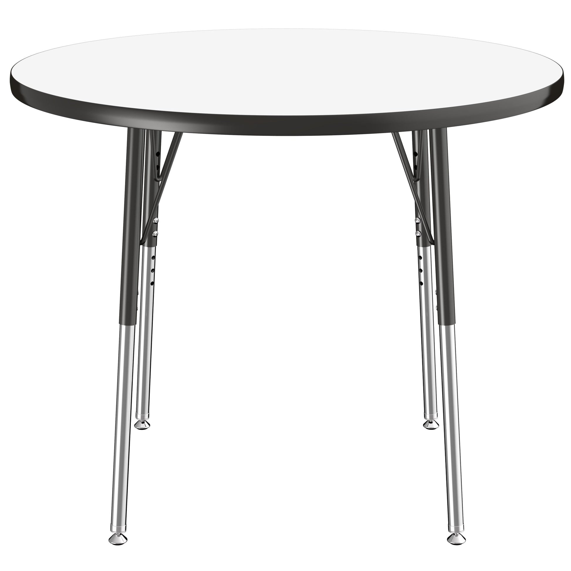 FDP 36" Round Dry - Erase Activity Table with Adjustable Standard Swivel Glide Legs (FDP - 10192 - XX) - SchoolOutlet