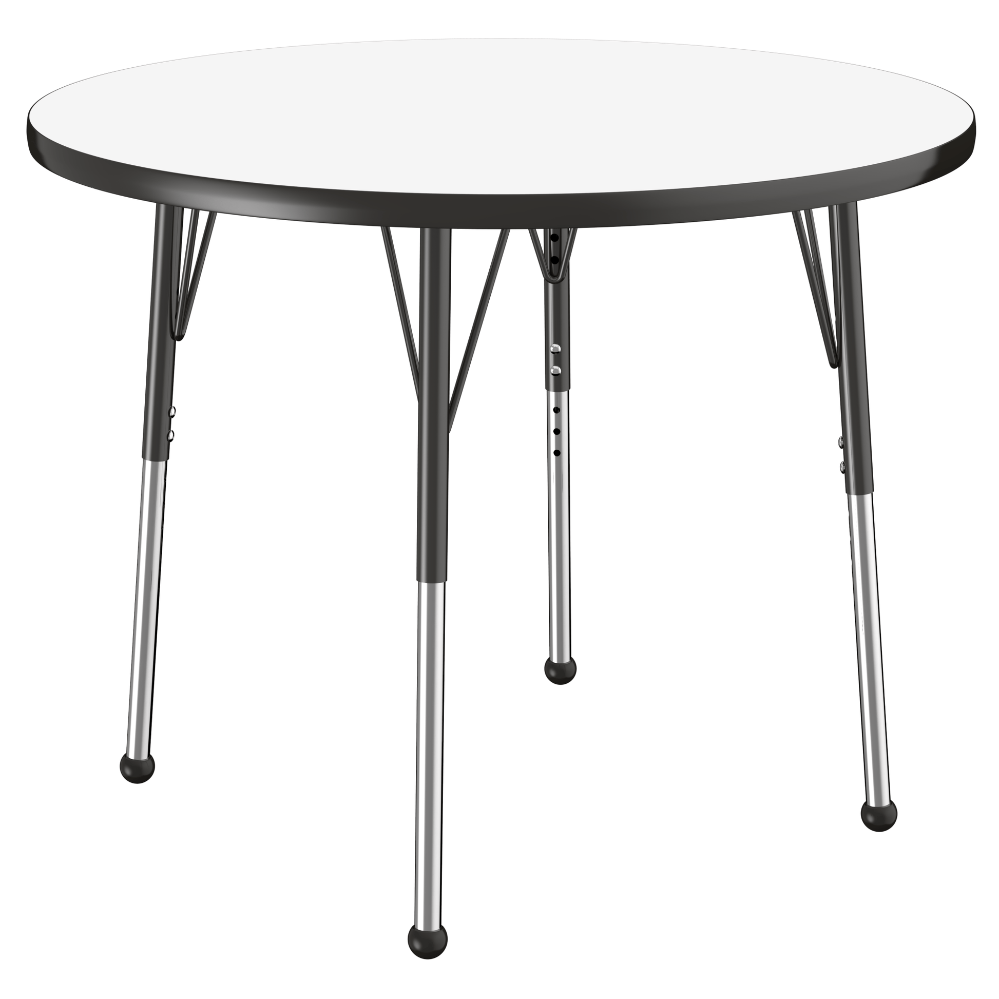 FDP 36" Round Dry - Erase Activity Table with Adjustable Standard Ball Glide Legs (FDP - 10193 - XX) - SchoolOutlet