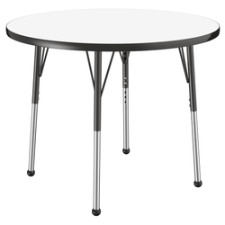 FDP 36" Round Dry-Erase Activity Table with Adjustable Standard Ball Glide Legs (FDP-10193-XX)