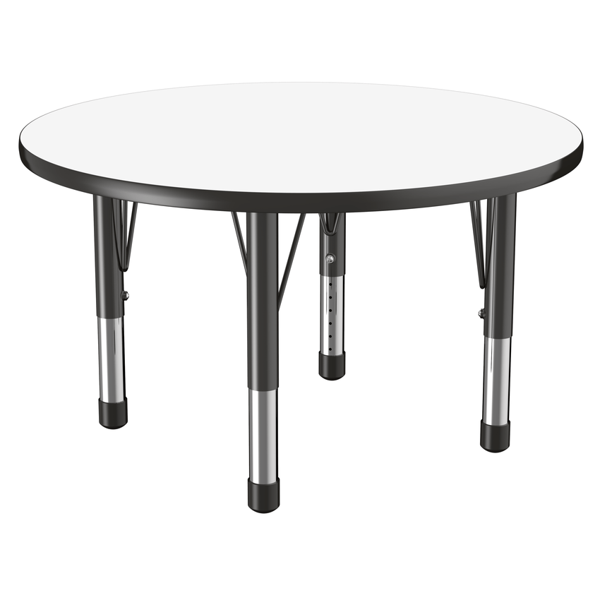 FDP 36" Round Dry - Erase Activity Table with Adjustable Chunky Legs (FDP - 10194 - XX) - SchoolOutlet