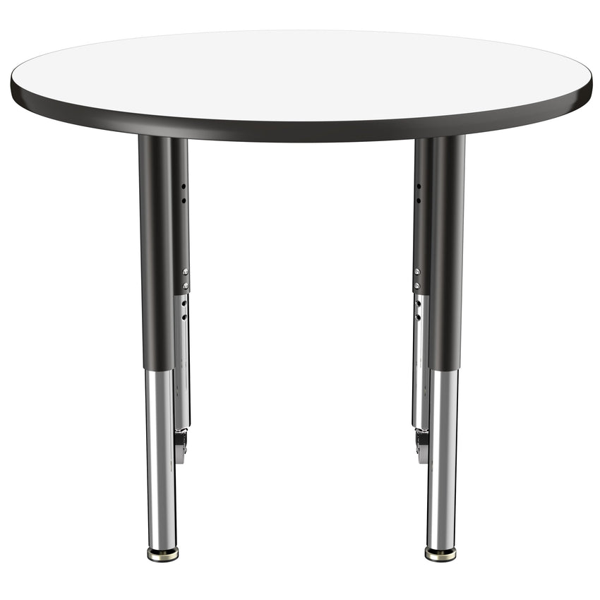FDP 36" Round Dry - Erase Activity Table with Adjustable Super Legs (FDP - 10195 - XX) - SchoolOutlet