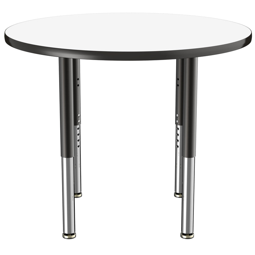FDP 36" Round Dry - Erase Activity Table with Adjustable Super Legs (FDP - 10195 - XX) - SchoolOutlet