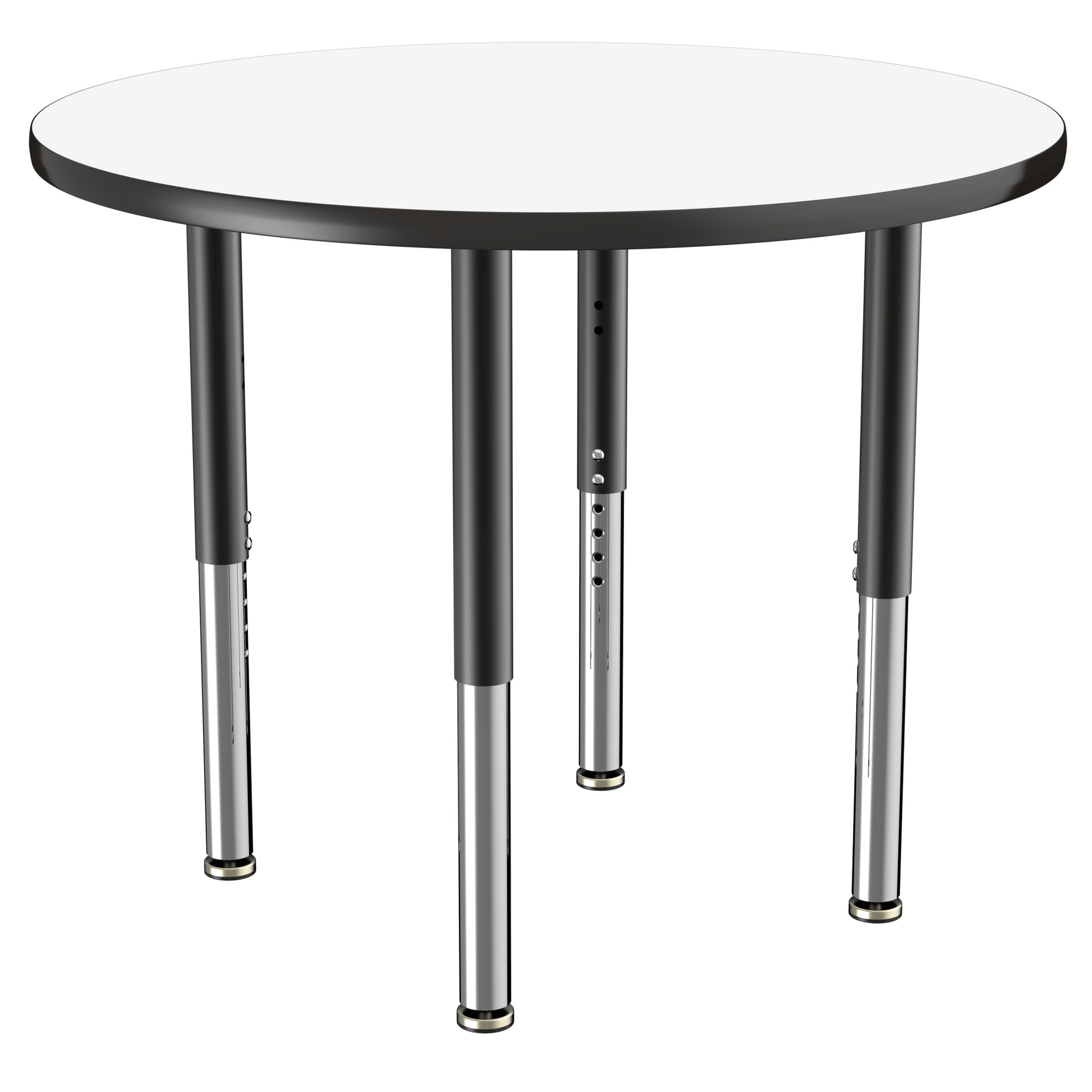 FDP 36" Round Dry - Erase Activity Table with Adjustable Super Legs (FDP - 10195 - XX) - SchoolOutlet