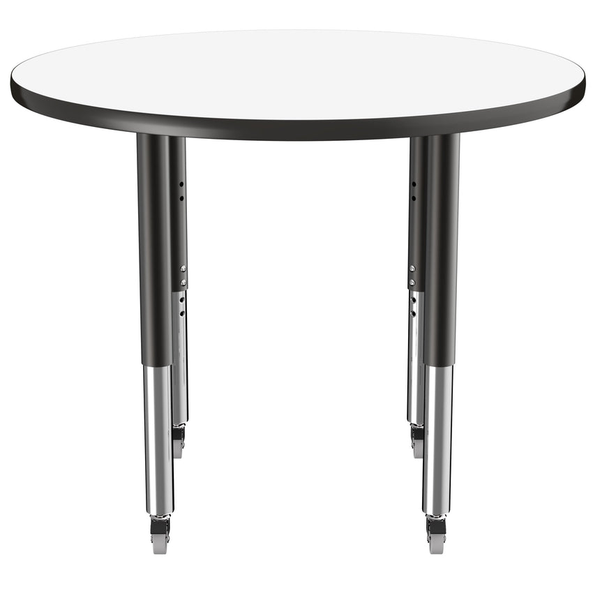 FDP 36" Round Dry - Erase Activity Table with Adjustable Super Legs (FDP - 10195 - XX) - SchoolOutlet