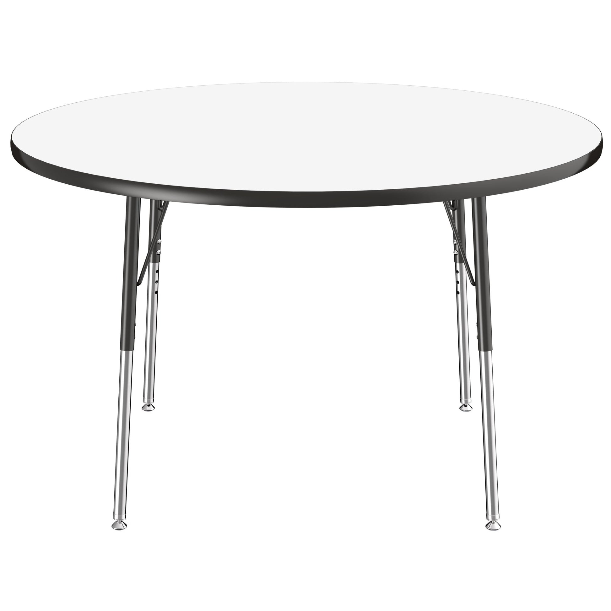 FDP 48" Round Collaborative Dry - Erase Activity Table with Adjustable Standard Swivel Glide Legs (FDP - 10196 - XX) - SchoolOutlet