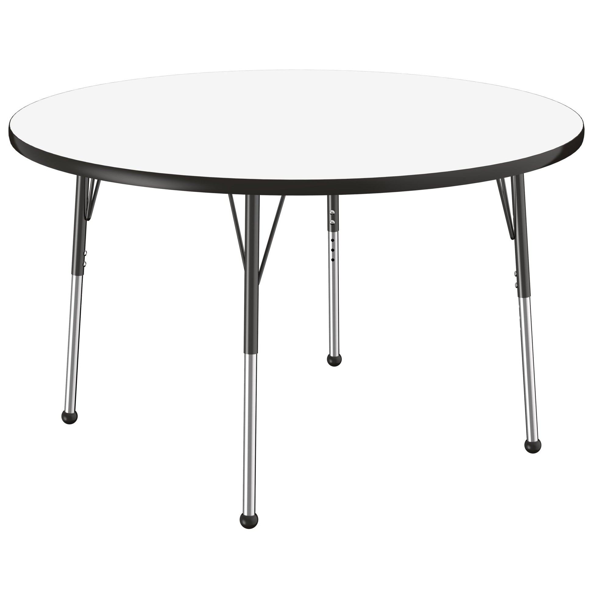 FDP 48" Round Collaborative Dry - Erase Activity Table with Adjustable Standard Ball Glide Legs (FDP - 10197 - XX) - SchoolOutlet