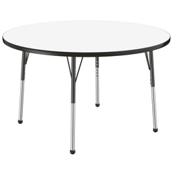 FDP 48" Round Collaborative Dry-Erase Activity Table with Adjustable Standard Ball Glide Legs (FDP-10197-XX)