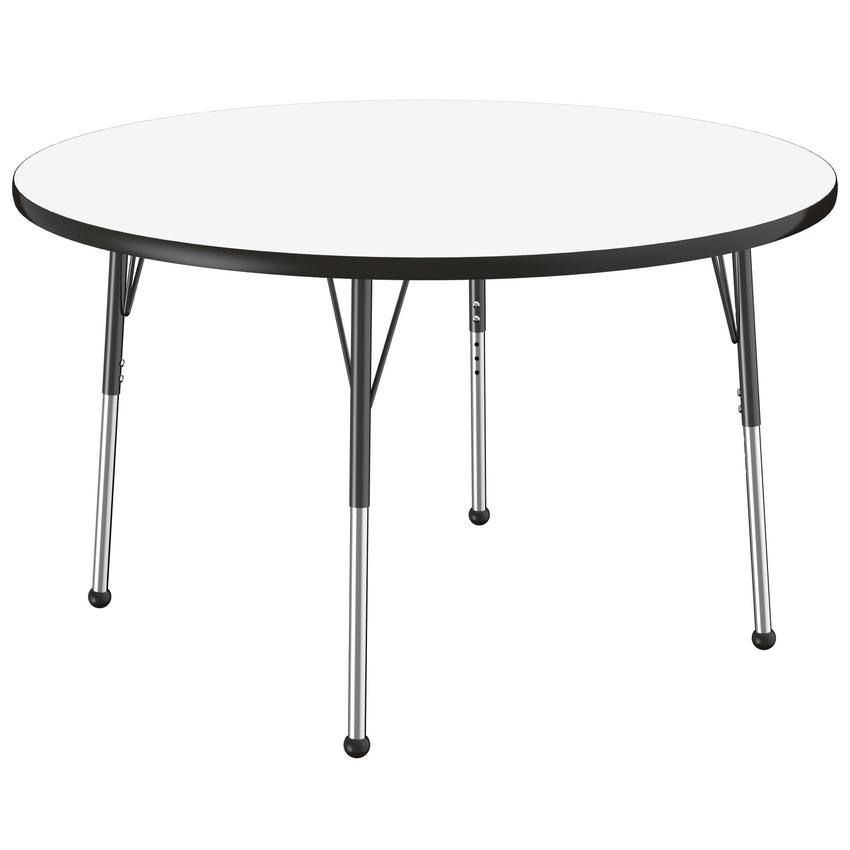 FDP 48" Round Collaborative Dry - Erase Activity Table with Adjustable Standard Ball Glide Legs (FDP - 10197 - XX) - SchoolOutlet