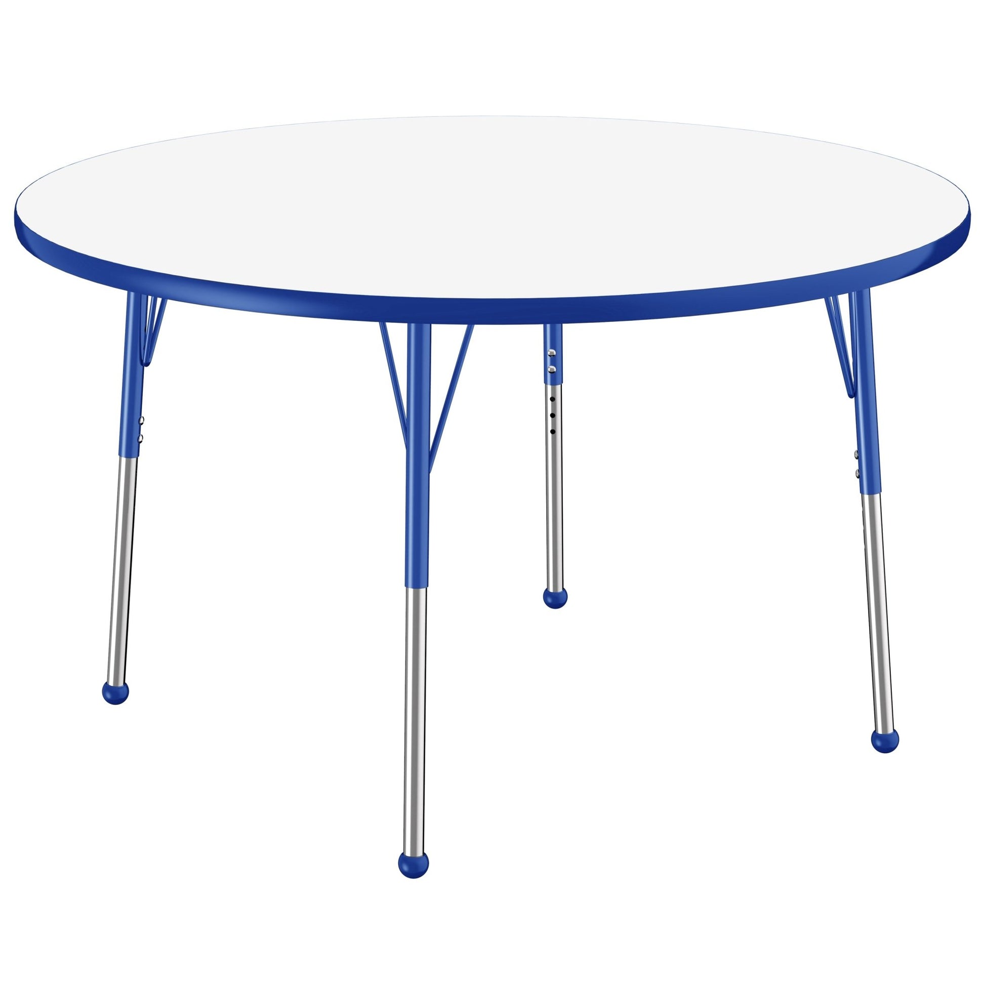 FDP 48" Round Collaborative Dry - Erase Activity Table with Adjustable Standard Ball Glide Legs (FDP - 10197 - XX) - SchoolOutlet