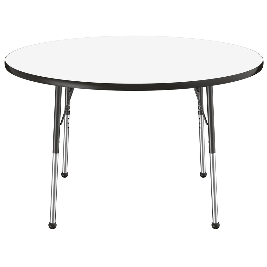 FDP 48" Round Collaborative Dry - Erase Activity Table with Adjustable Standard Ball Glide Legs (FDP - 10197 - XX) - SchoolOutlet
