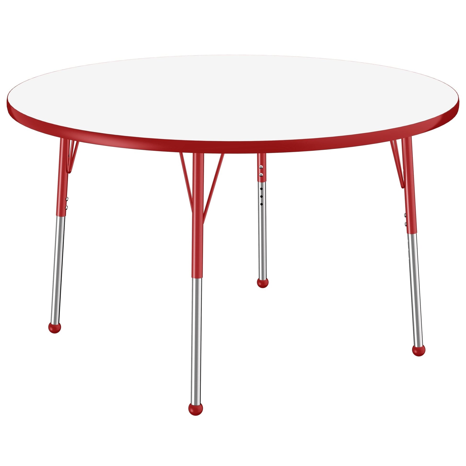 FDP 48" Round Collaborative Dry - Erase Activity Table with Adjustable Standard Ball Glide Legs (FDP - 10197 - XX) - SchoolOutlet