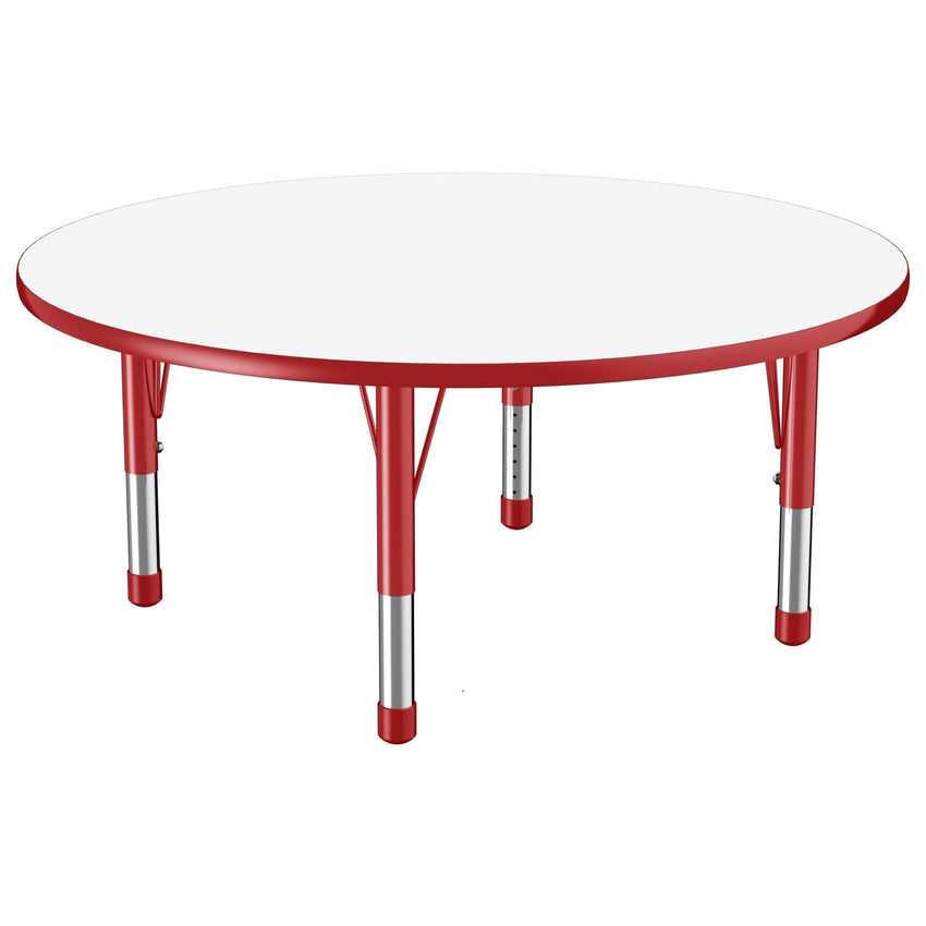 FDP 48" Round Collaborative Dry - Erase Activity Table with Adjustable Chunky Legs (FDP - 10198 - XX) - SchoolOutlet