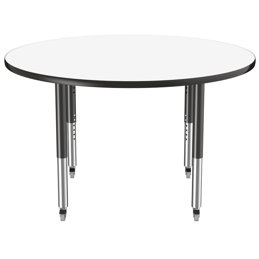 FDP 48" Round Collaborative Dry - Erase Activity Table with Adjustable Super Legs (FDP - 10199 - XX) - SchoolOutlet